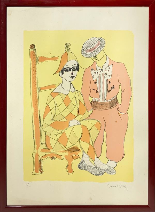 Max Dissar - Harlequin and Venetian character