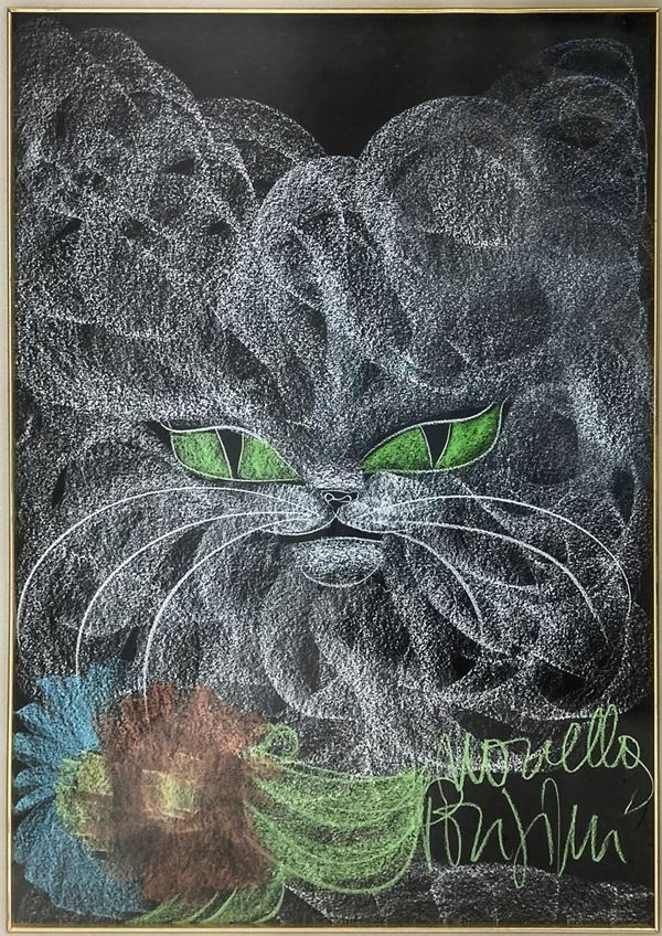 Novella Parigini - Cat with flowers