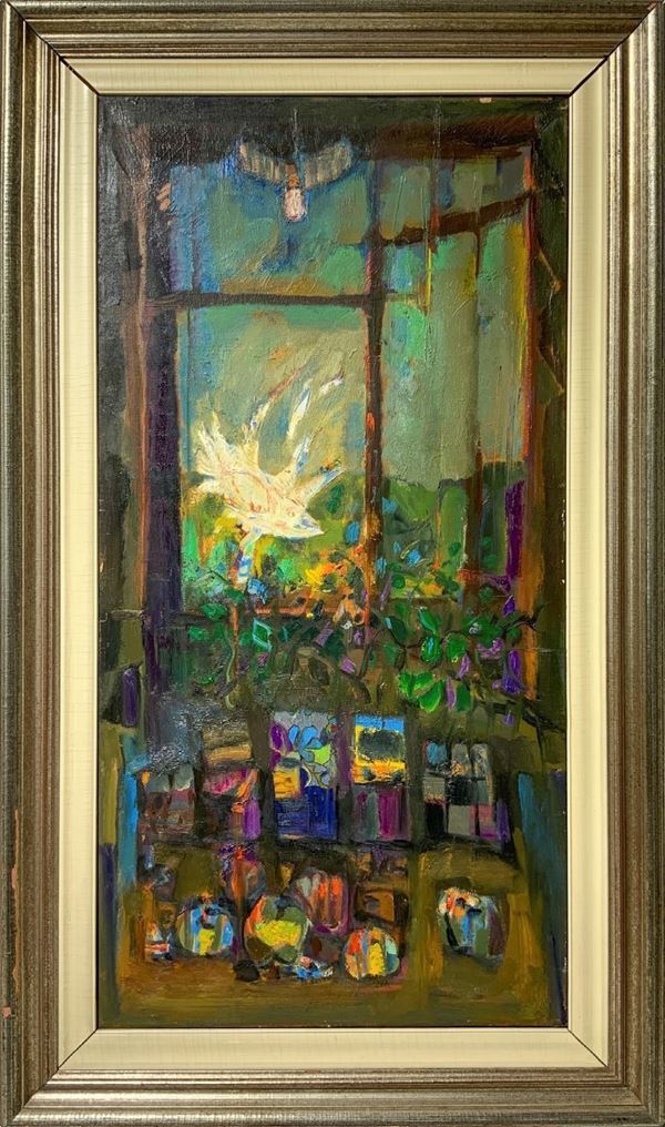 Still life with open window