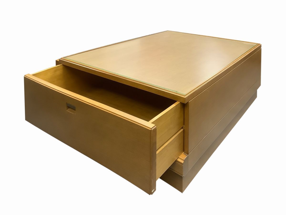 Tavolino Basso in Legno di Rovere.