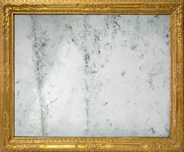 Floral motif mirror