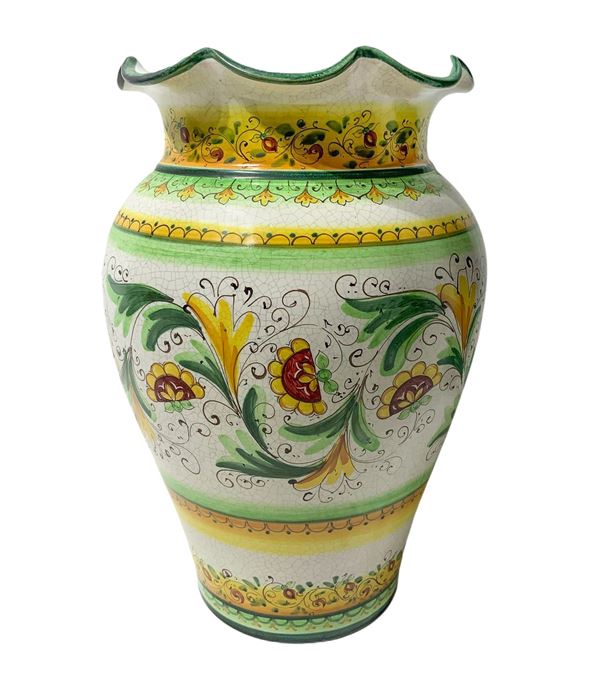 Vaso in maiolica