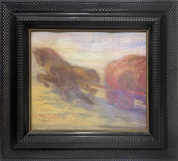 Anacleto Margotti - Carro con cavallo