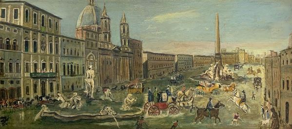 Lake Piazza Navona in Rome