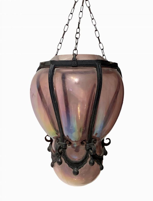 Lampadario in vetro di Murano