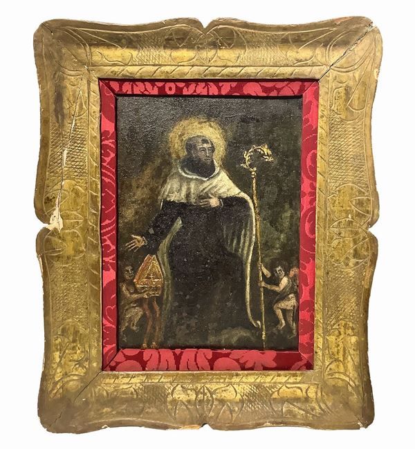 Dipinto raffigurante Vescovo (Sant'Ambrogio)