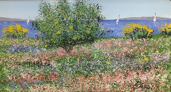Pierpaolo Soffici - Sea landscape with boats