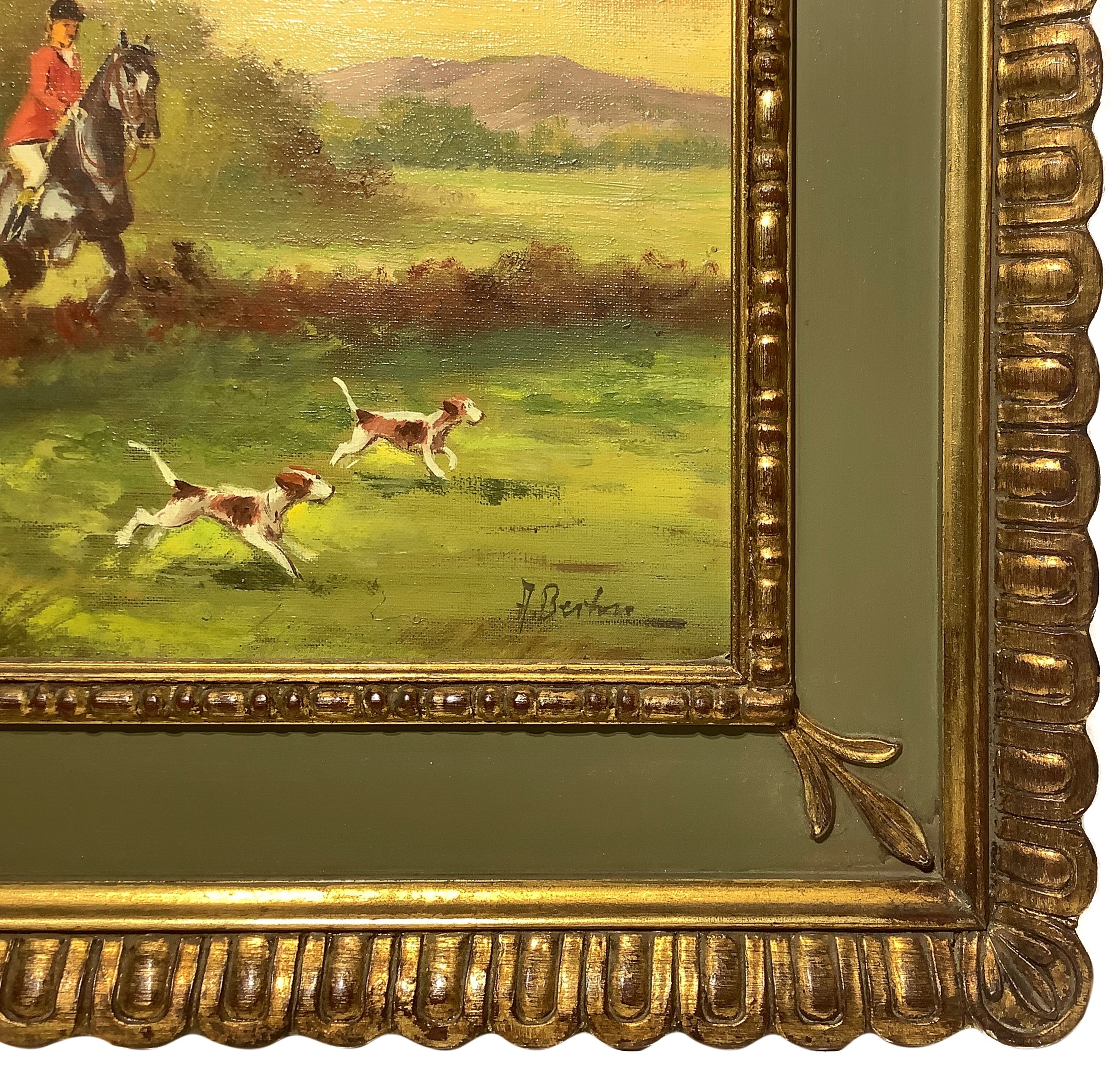 Scena di Caccia con Cavalli e Cani