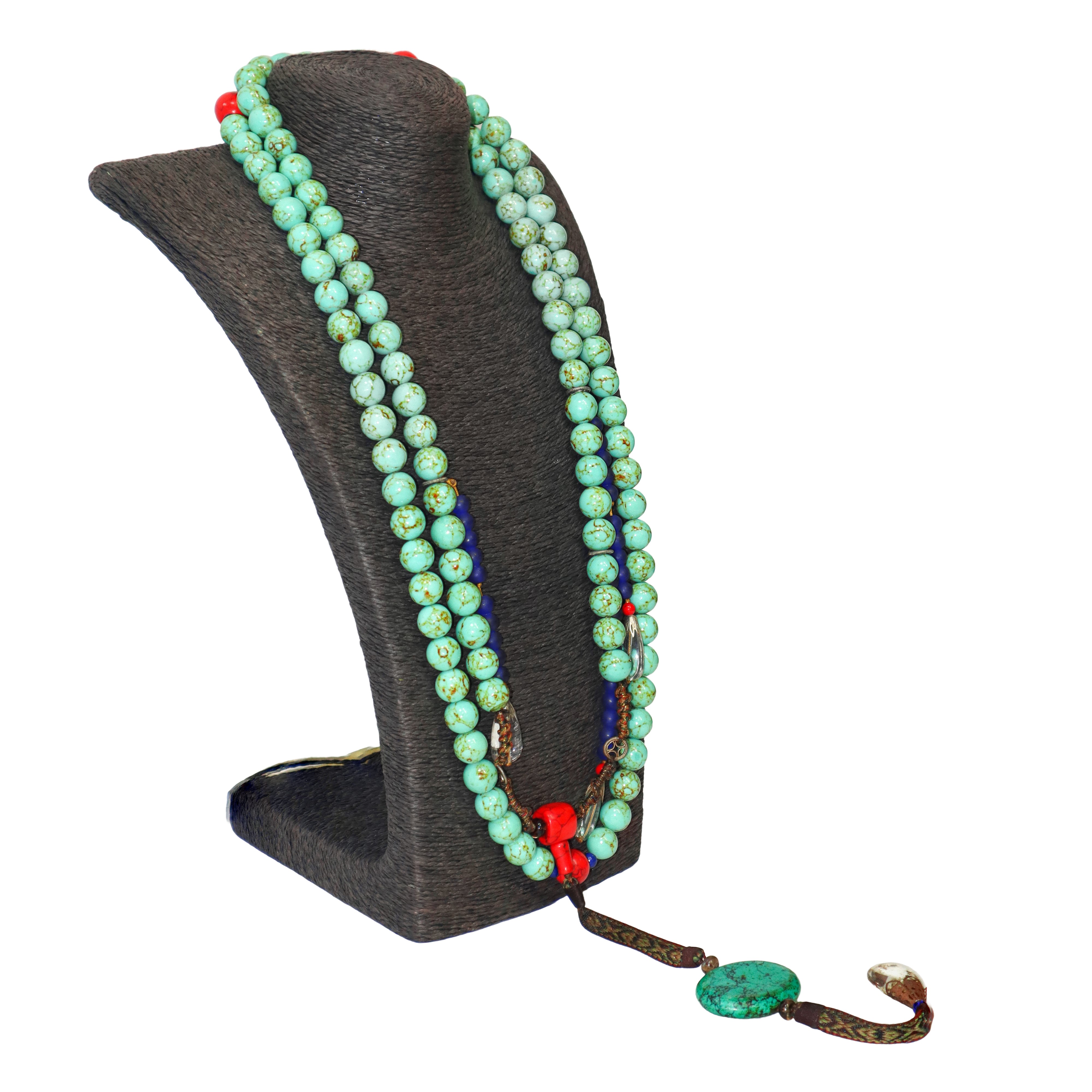 Collana con Pietre Verdi e Pendenti, Dinastia Qing