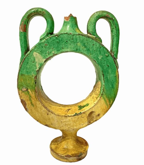 Calabrian majolica flask.