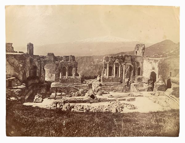 Wilhelm Von Gloeden - Greek theater of Taormina