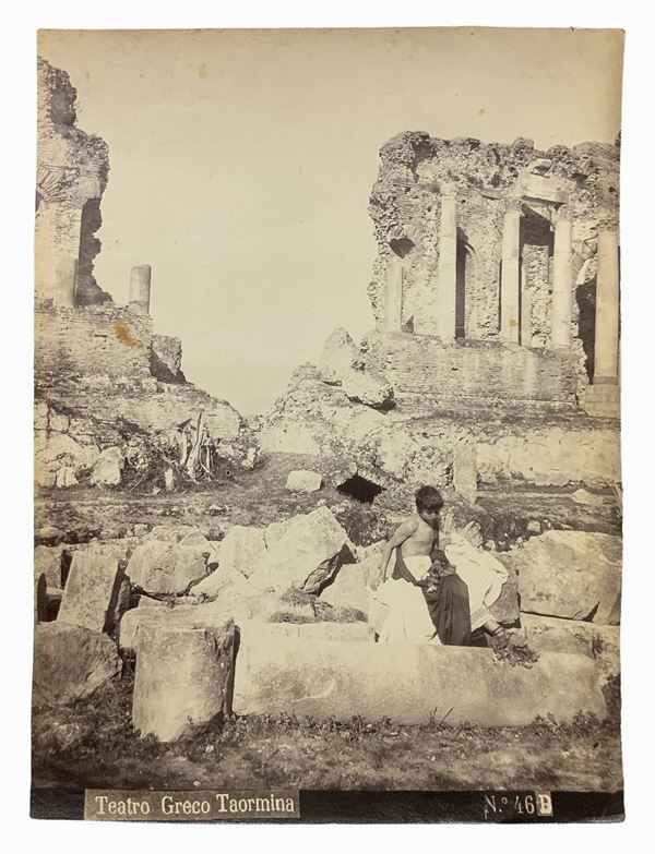Wilhelm Von Gloeden - Boy at the Greek theater in Taormina