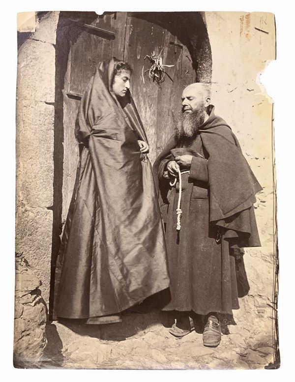 Wilhelm Von Gloeden - Monk in conversation with character