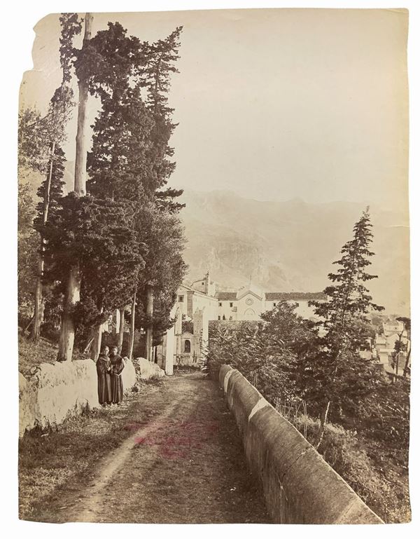Wilhelm Von Gloeden - Surroundings of Taormina with monks