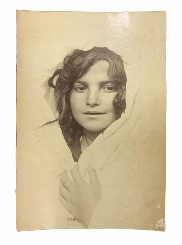 Wilhelm Von Gloeden - Face of a young Sicilian