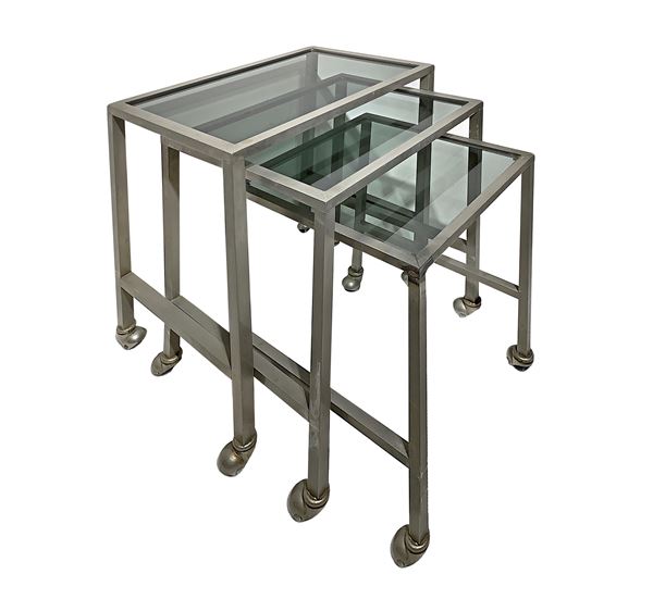Set of three tables