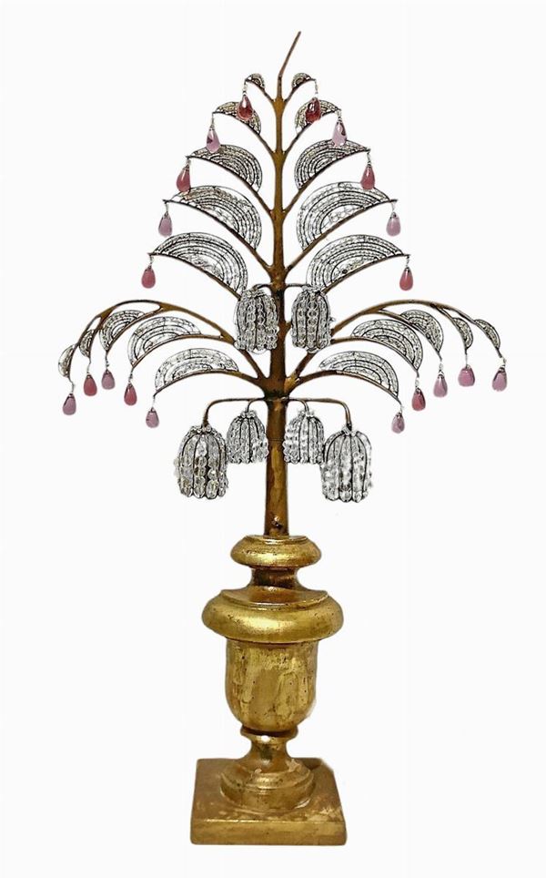 Lampada con decori a sfera in vetro