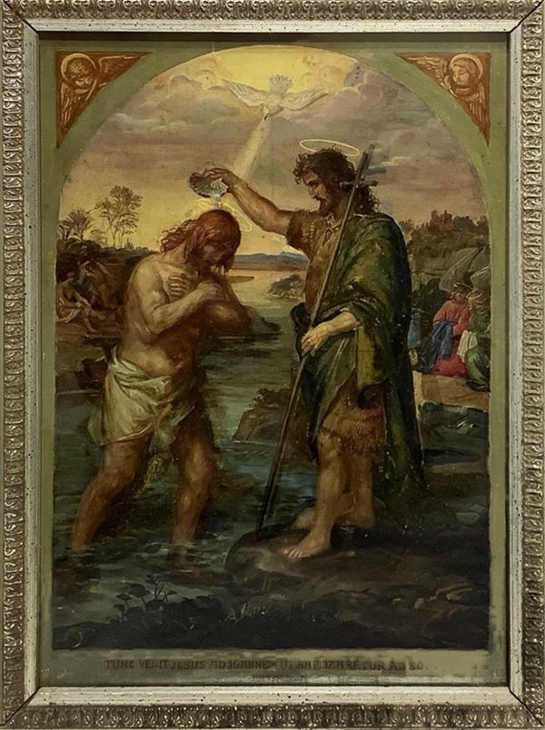 Battesimo di Cristo per mano di Giovanni Battista 