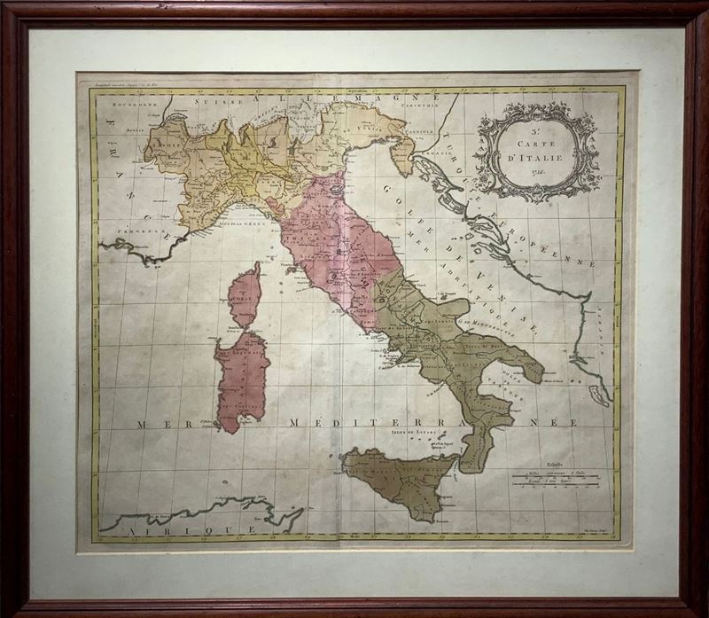 Carte D’Italie 1755