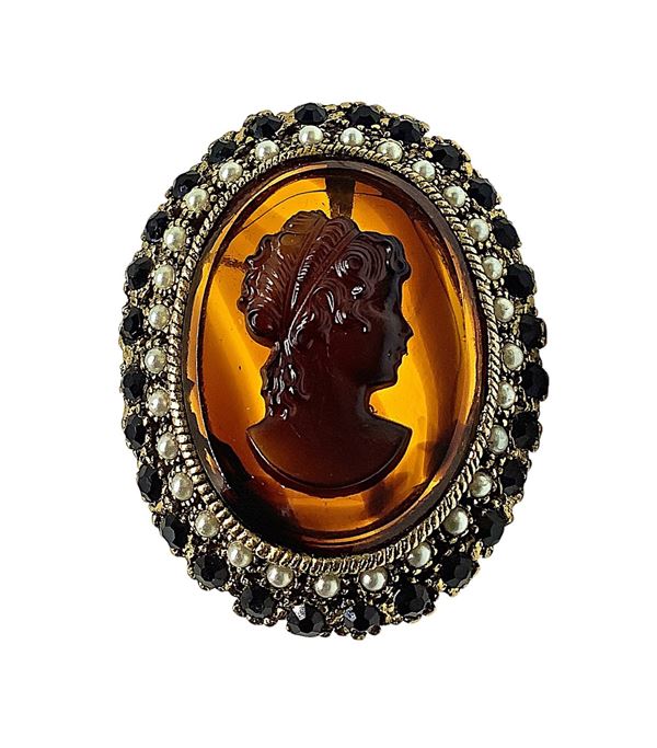 Spilla a pendentif con cammeo