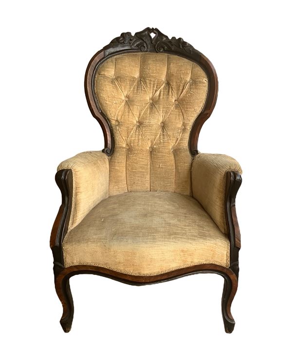 Poltrona in legno di palissandro, Luigi Filippo