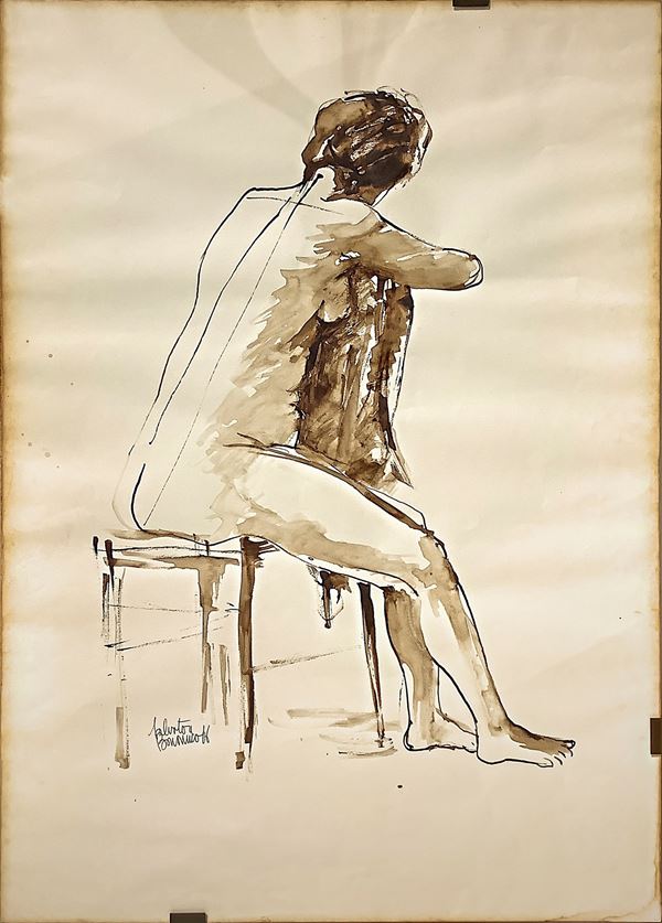 Antonio Bonanno Tot&#242; Bonanno - Nude woman on chair