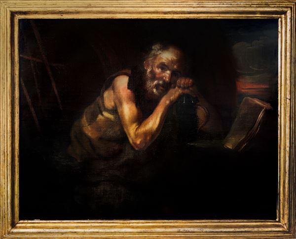 Diogenes with lantern
