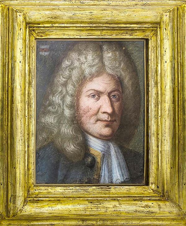 Pastel depicting portrait of nobleman, Italian XVIII Century. Cm 47x35. In elegant golden frame.
