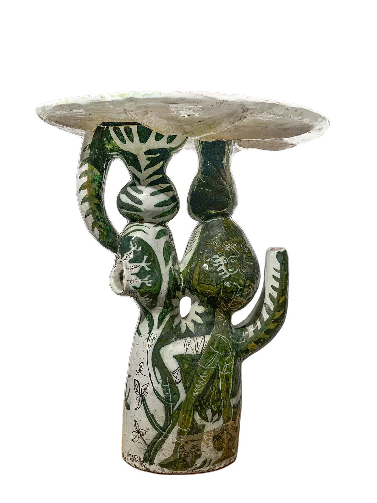 Alessio Tasca - Tavolo Scultura in Ceramica Maiolicata