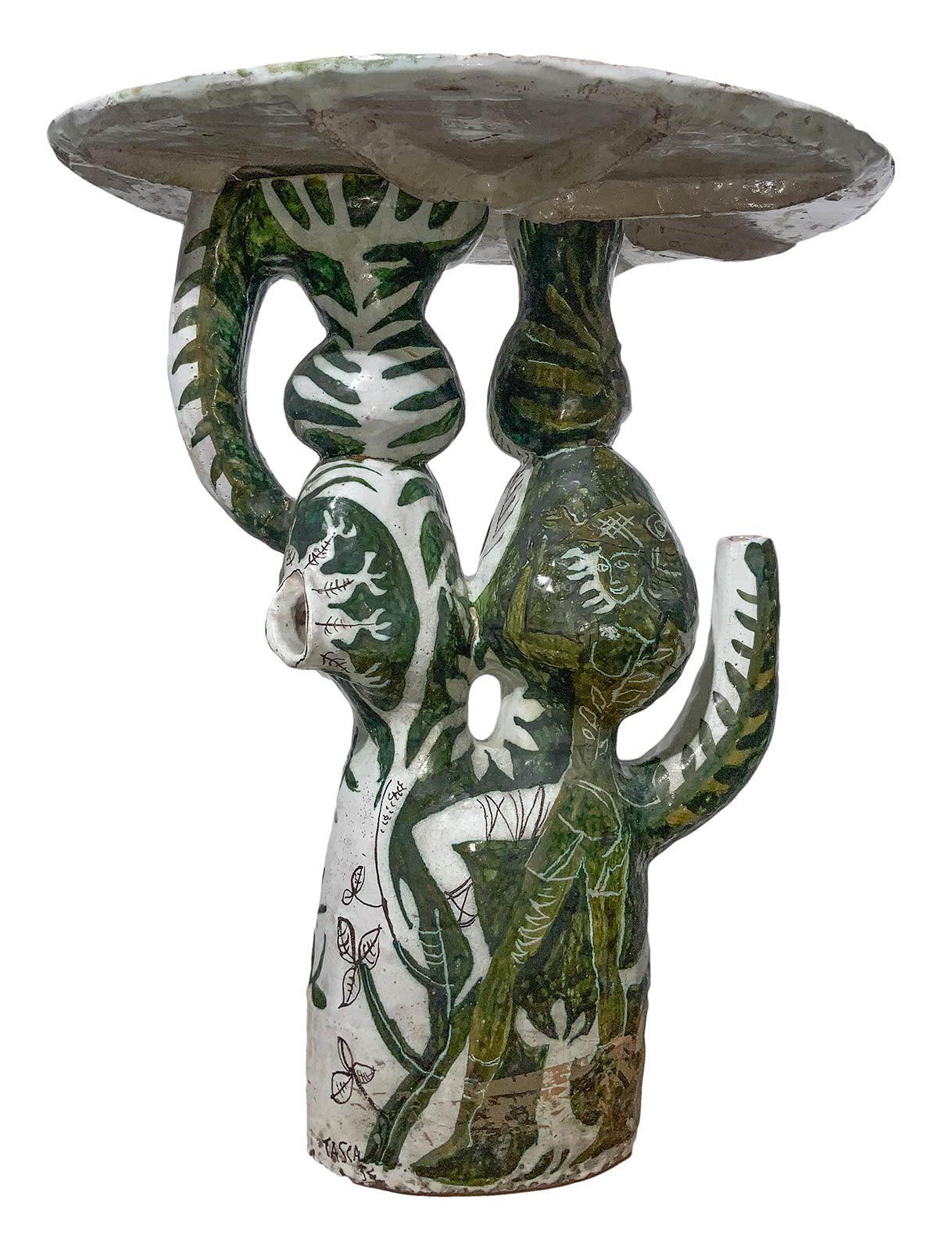 Alessio Tasca - Tavolo Scultura in Ceramica Maiolicata