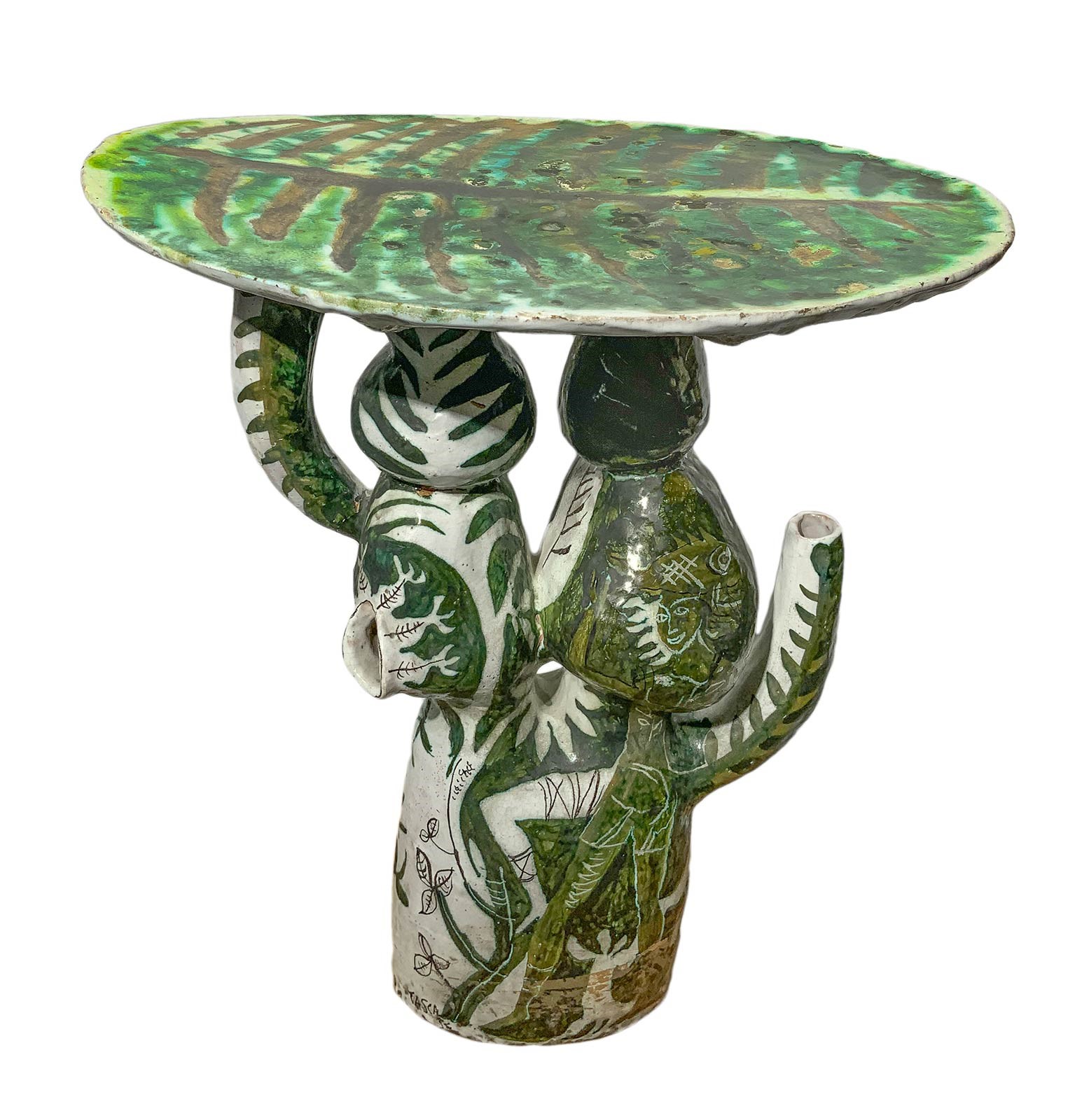 Alessio Tasca - Tavolo Scultura in Ceramica Maiolicata