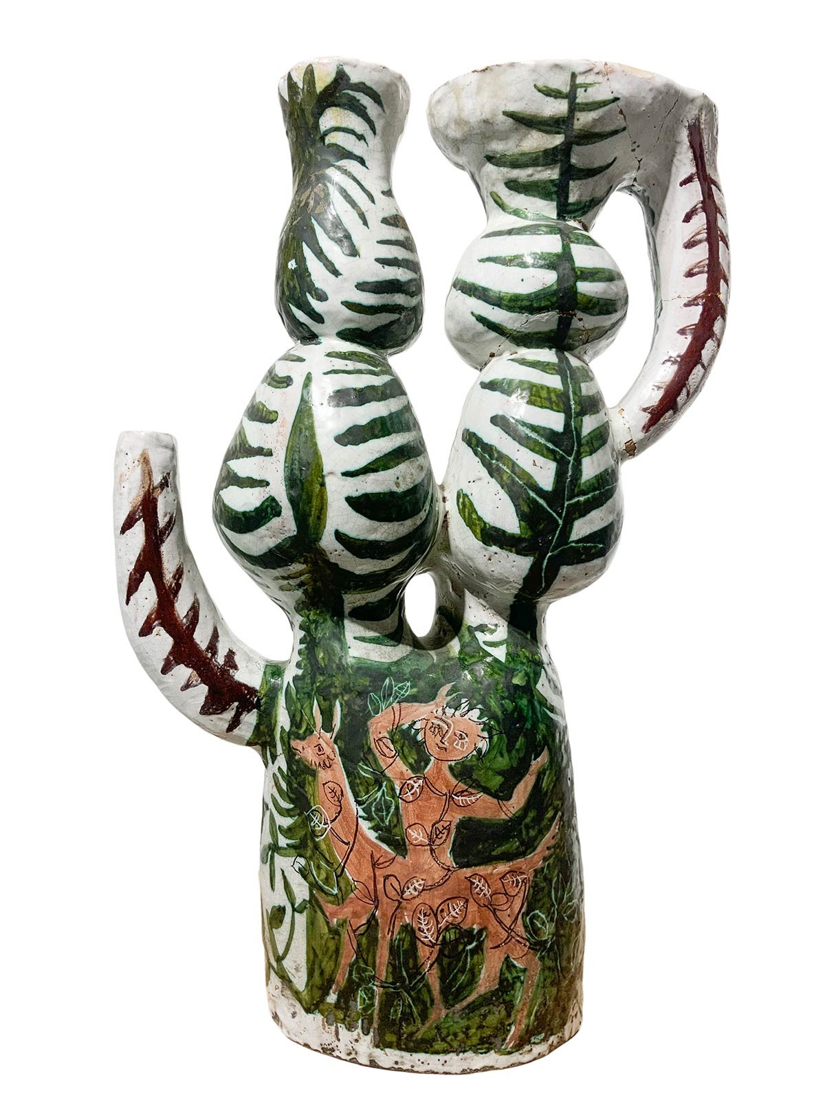 Alessio Tasca - Tavolo Scultura in Ceramica Maiolicata