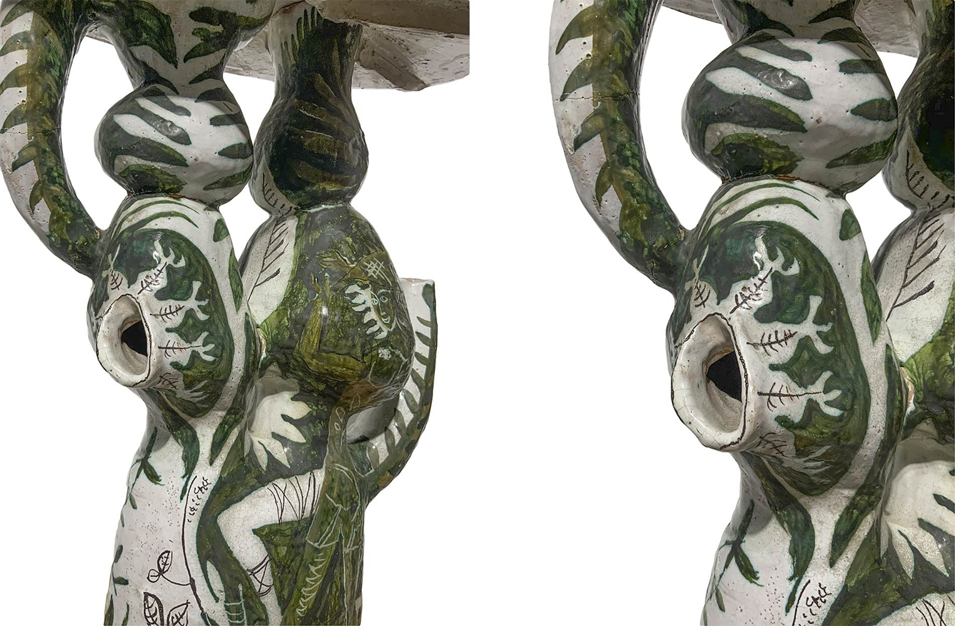 Alessio Tasca - Tavolo Scultura in Ceramica Maiolicata