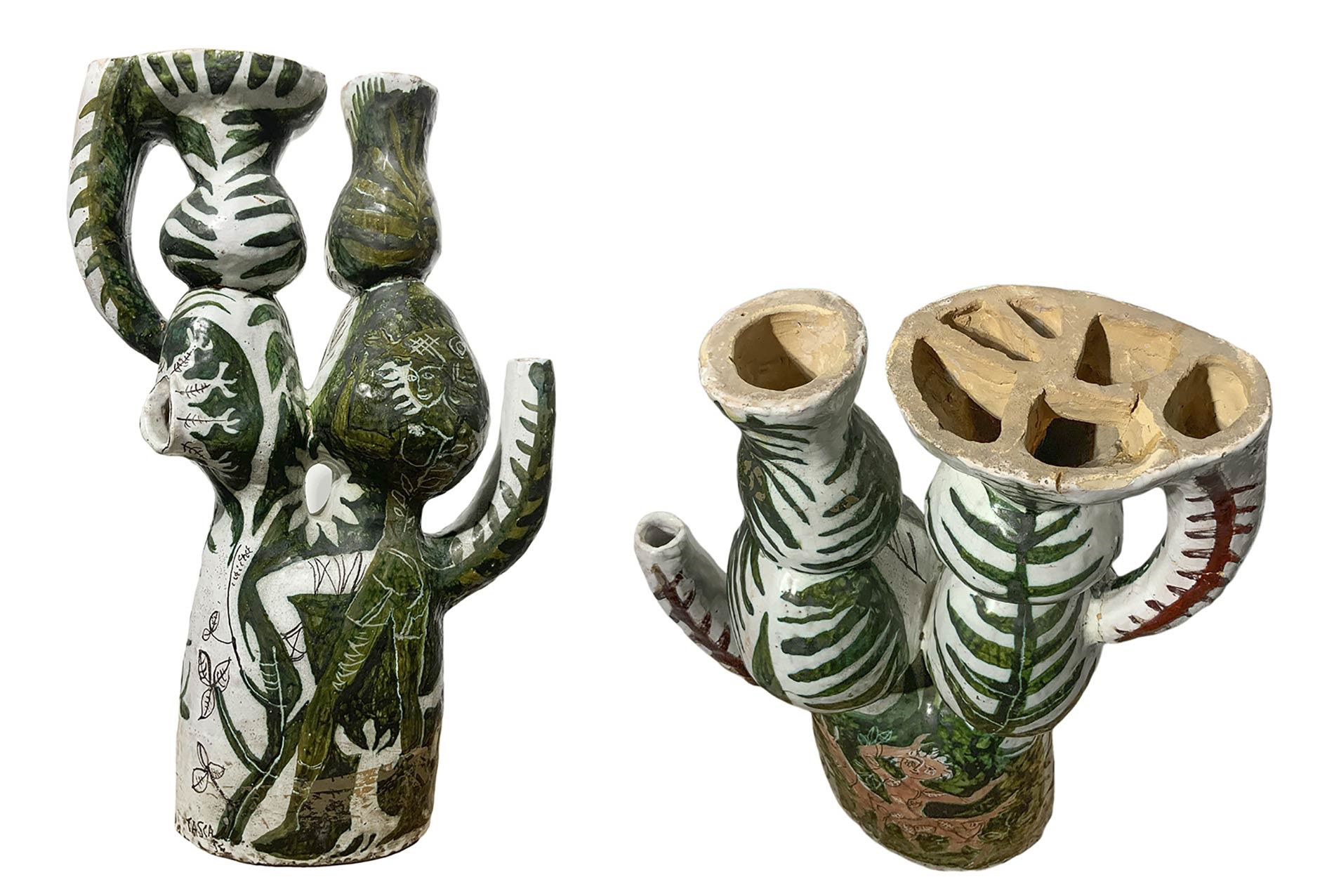 Alessio Tasca - Tavolo Scultura in Ceramica Maiolicata