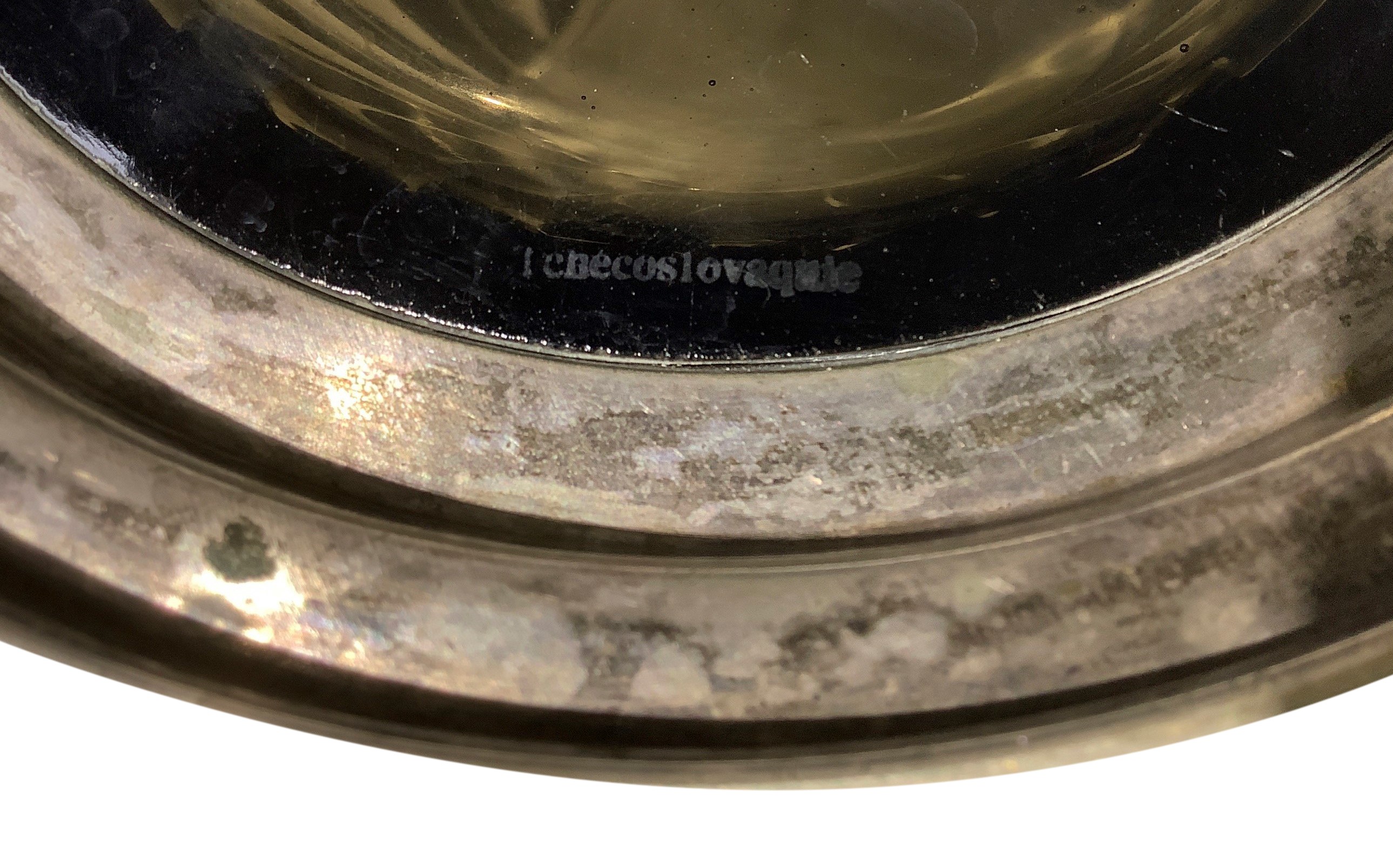 Vaso in vetro scanalato