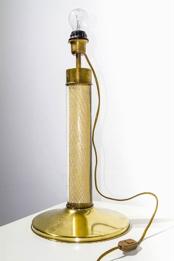 Tommaso Barbi - Table lamp with brass base