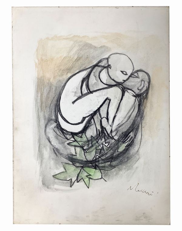 Mino Maccari - Senza titolo, figure 