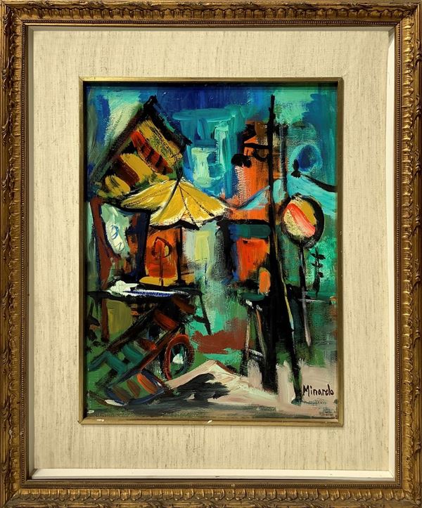 Outdoor market scene