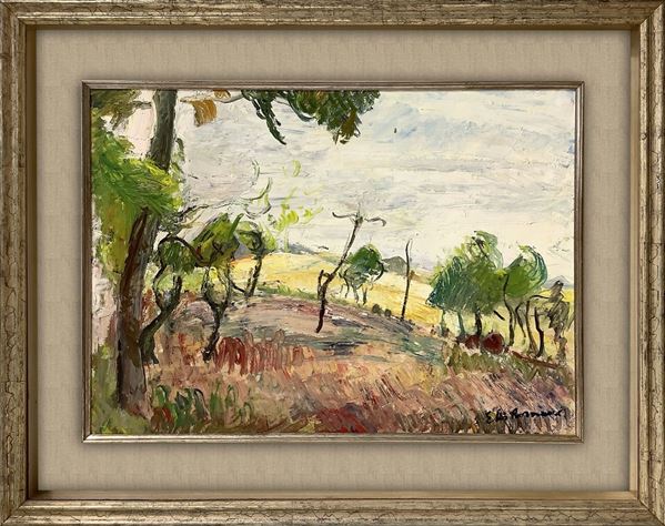 Elio Romano - Landscape with trees