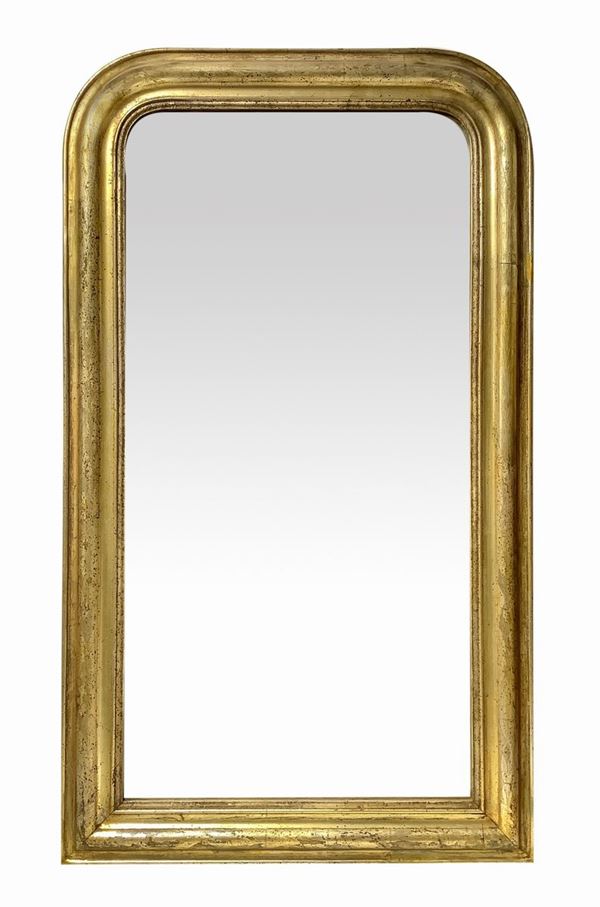 Specchiera in legno dorato