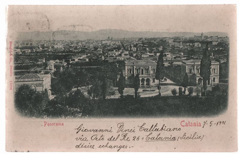 Cartolina Fotografica Catania