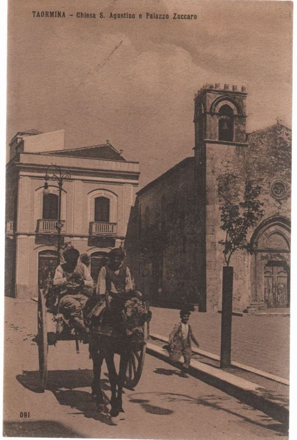 Taormina photographic postcard