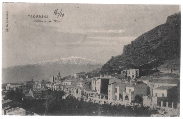 Taormina photographic postcard