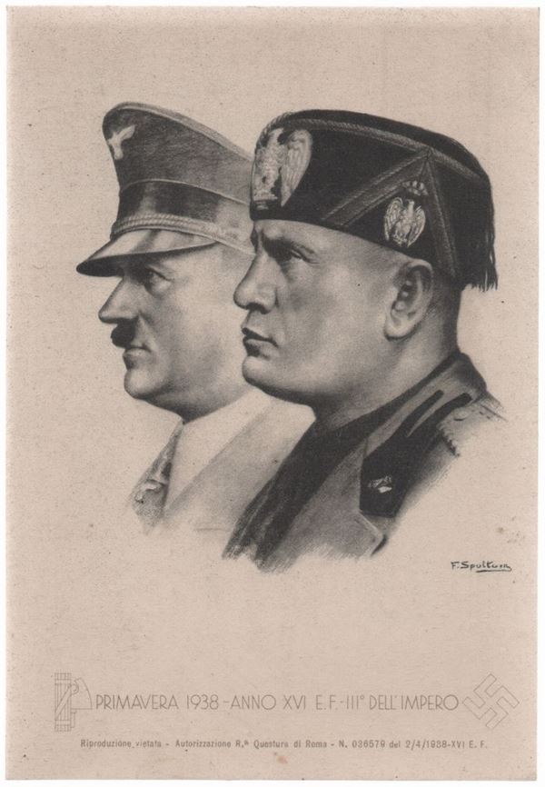 Postcard celebrating the Pact of Steel