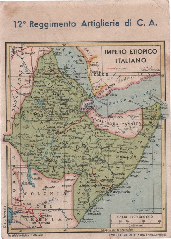 12th Regiment War Postcard