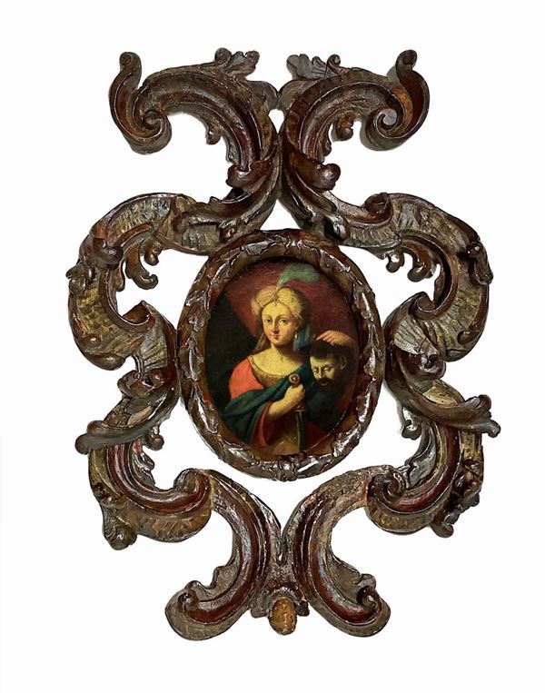 Ovale raffigurante Giuditta con testa di Oloferne