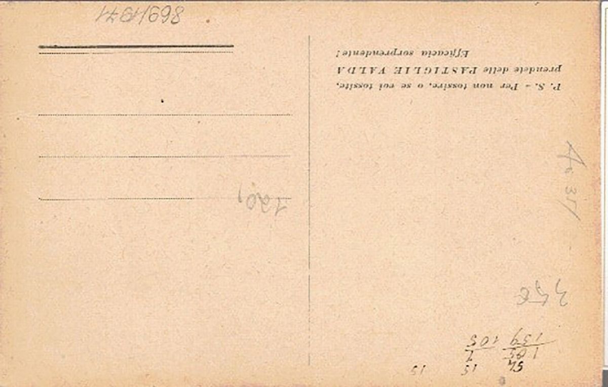 Cartolina D'epoca Originale Pubblicitaria Illustrata Caffeol