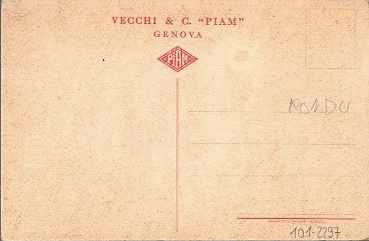 Cartolina Pubblicitaria Originale Estratto di Malto in Polvere Piam