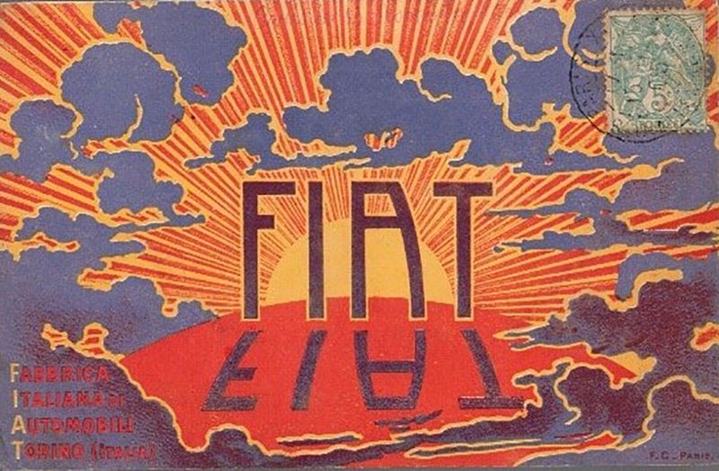 Cartolina Pubblicitaria Fiat Originale e Introvabile