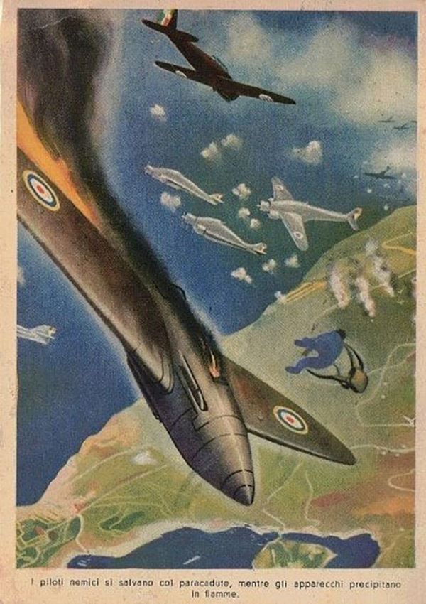 Original air force color postcard